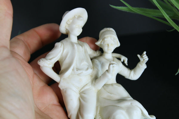 antique german muller schwarza porcelain romantic figurine statue