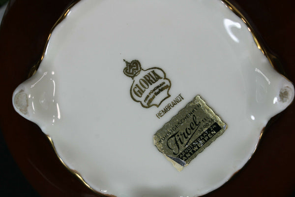 Czech vintage porcelain fragonard medaillons bonbonniere box marked