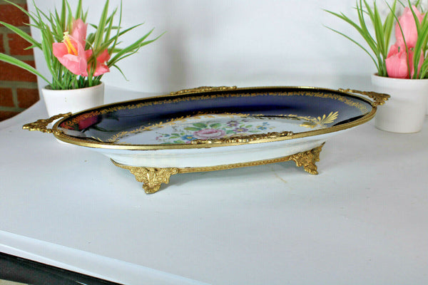 Limoges porcelain marked centerpiece presentation tray