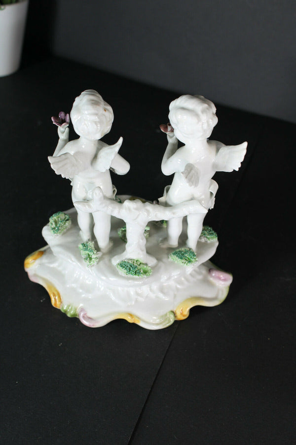 italian capodimonte carpie romantic statue porcelain