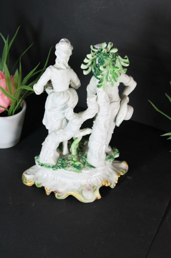 italian capodimonte carpie porcelain figural group statue