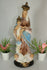 Antique chalkware madonna putti angels base statue