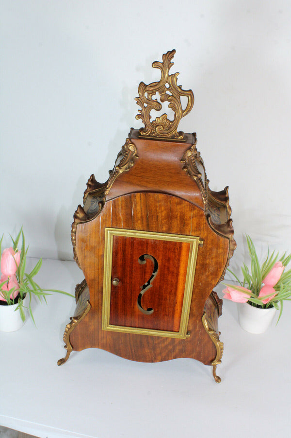 Vintage Boulle mantel clock caryatid head FHS movement