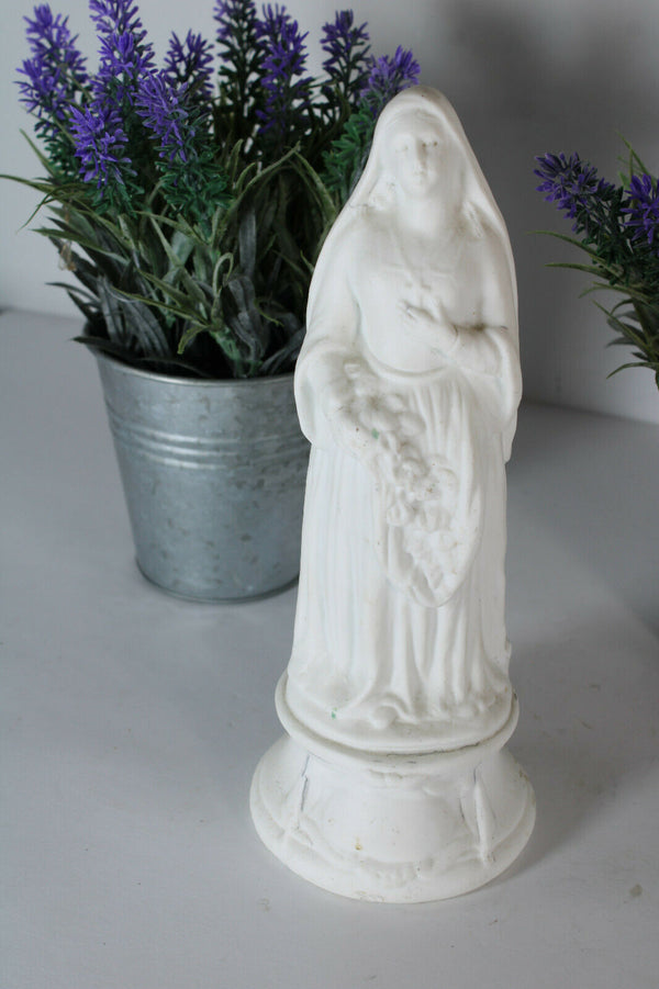 Porcelain bisque elizabeth thuringen religious statue figurine letu mauger