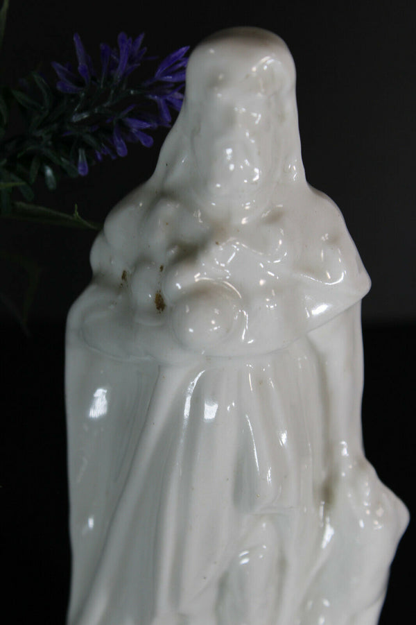 antique french bisque porcelain saint roch statue figurine