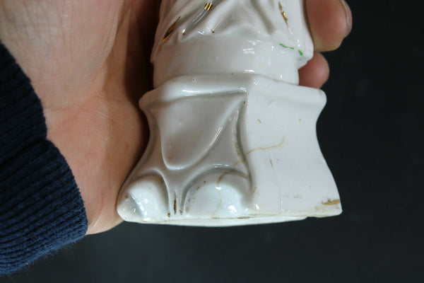 Antique vieux paris porcelain saint joseph figurine statue
