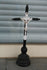 antique wood & porcelain crucifix