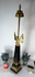 XL 37" Hollywood regency MAISON DEKNUDT Eagle brass obelisk lamp rare