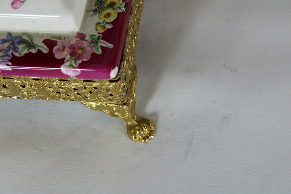 LARGE italian porcelain marked table lamp