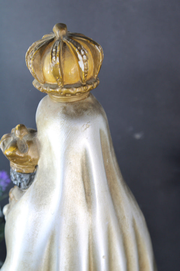 Antique Flemish SAINT VIRGA JESSE HASSELT chalk madonna figurine statue