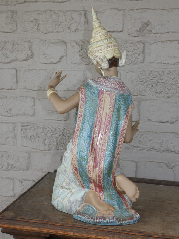 LLADRO ceramic marked thai dancer figurine Spain statue vincente martinez