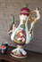 XL capodimonte porcelain marked pitcher ewer swan cherub putti figurine rare