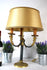 Antique bouillotte Empire eagle bird table lamp