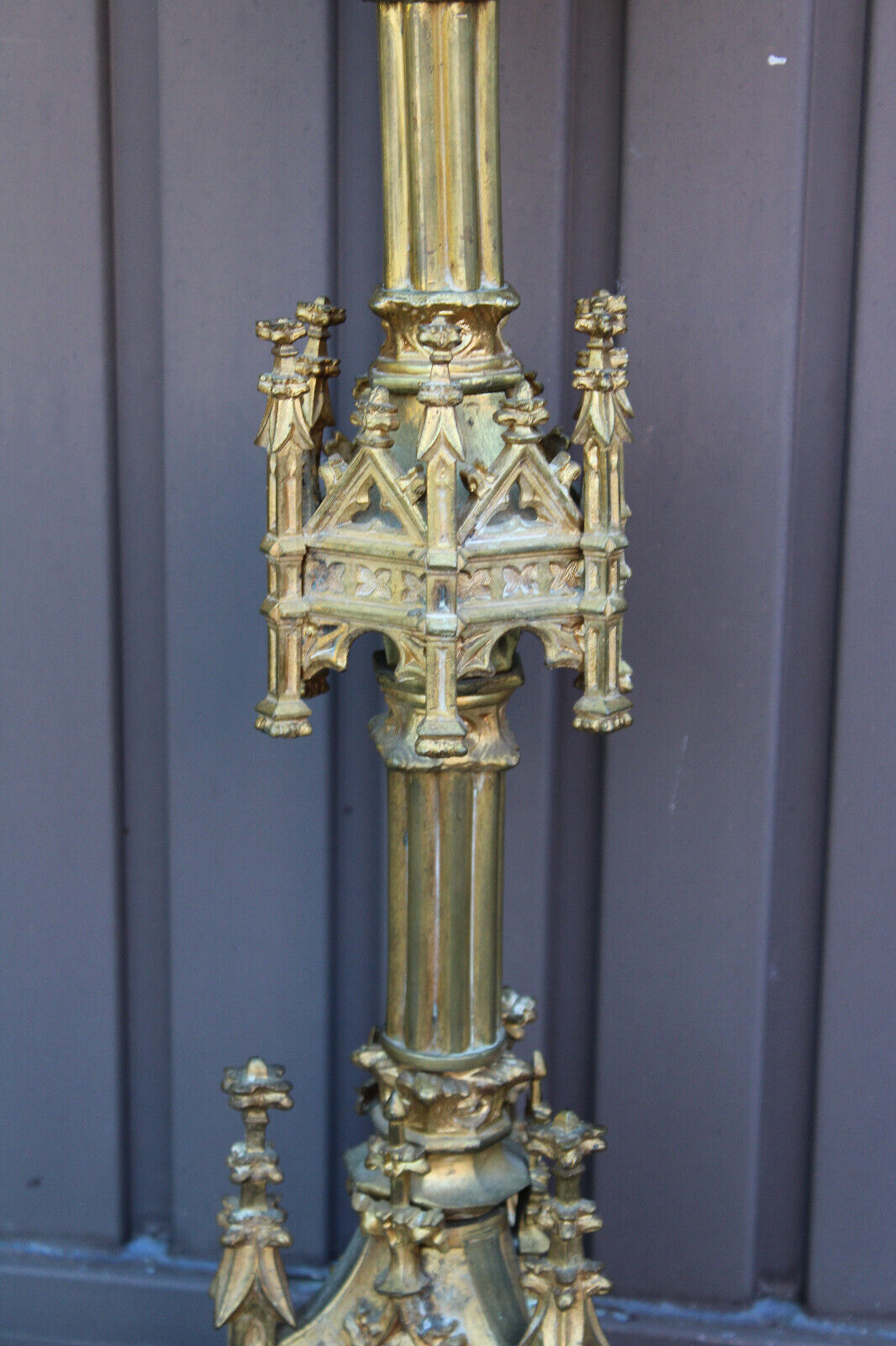 Antique Gothic Style Bronze Candle Holder – Bucks County Estate
