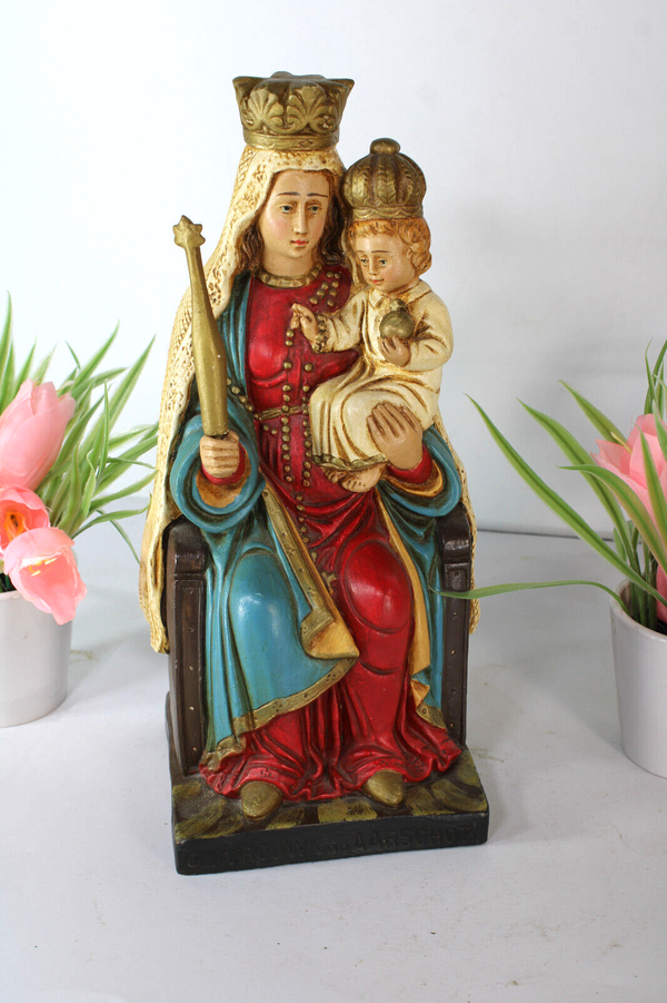 Antique ceramic MAdonna AARSCHOT statue figurine religious