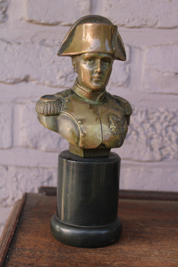 Antique bronze napoleon desk bust statue