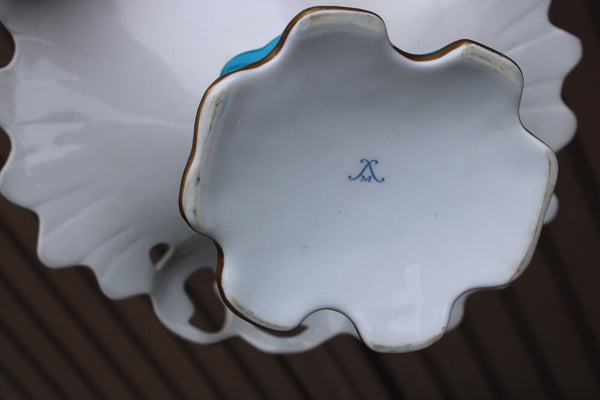 Vintage large porcelain sevres decor putti cherub centerpiece bowl