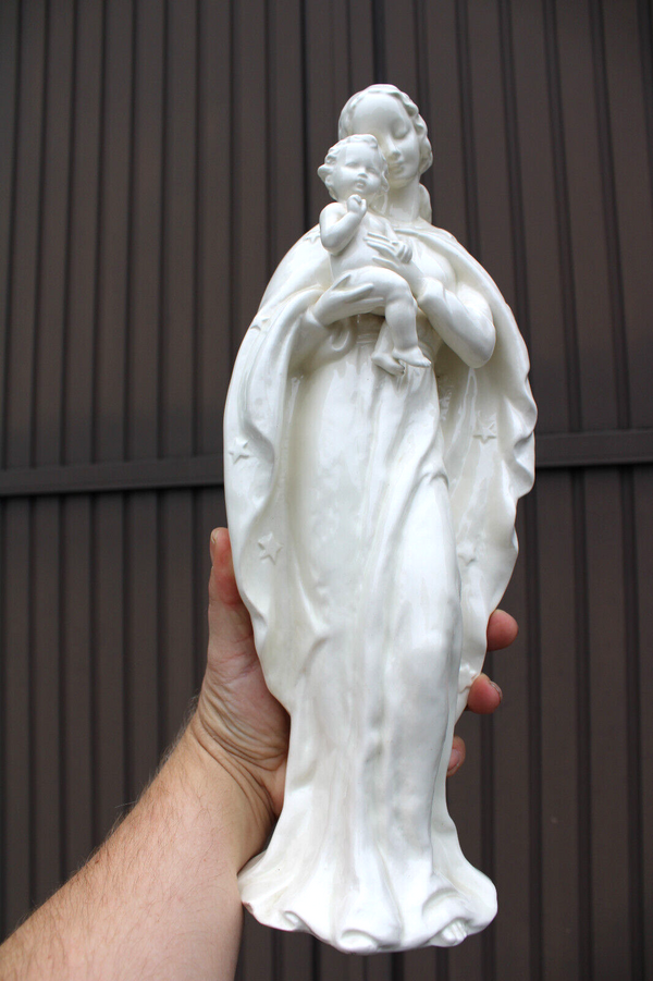 German Hummel porcelain marked 50s madonna child figurine statue