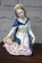 Vintage 70s italian porcelain faience madonna with child