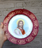 Vintage porcelain plate jesus christ portrait