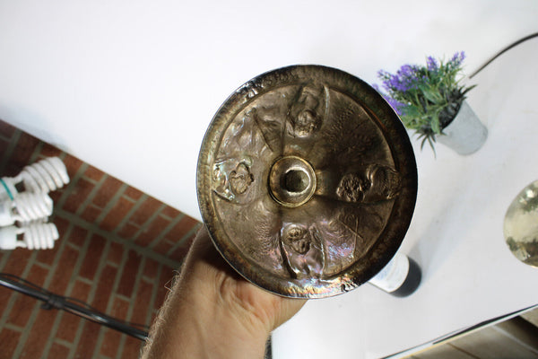 Antique religious ciborium chalice angels church