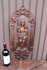 Antique wood carved relief madonna plaque panel religious rare