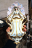 Antique vieux paris porcelain large madonna holy water font religious