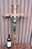 Antique Wood carved 33,4" XL crucifix christ corpus religious