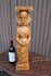 LARGE vintage 1950s wood carved statue margaretha austria saint