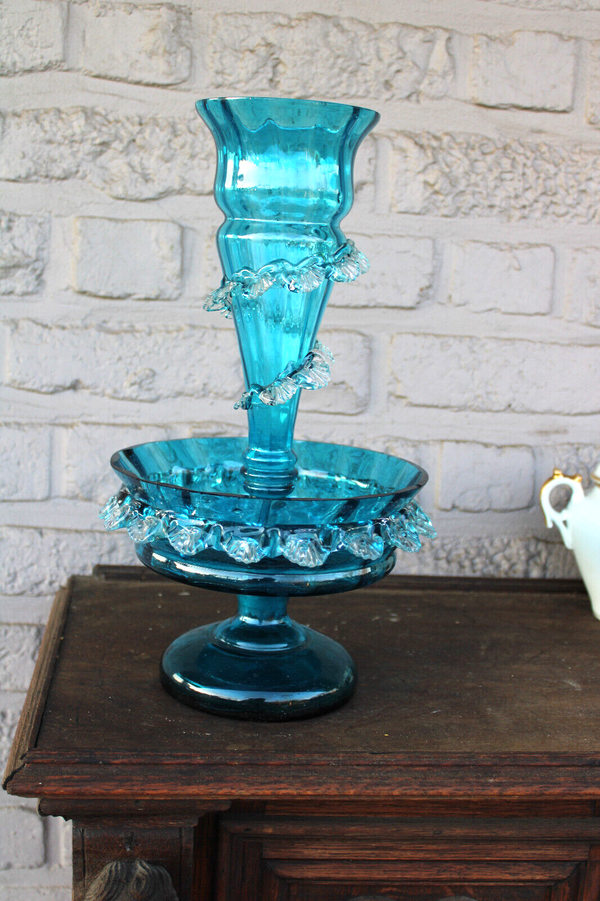 Murano 1970 glass centerpiece vase