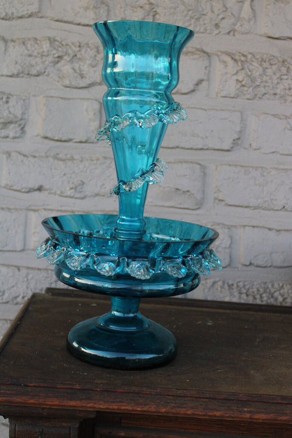 Murano 1970 glass centerpiece vase