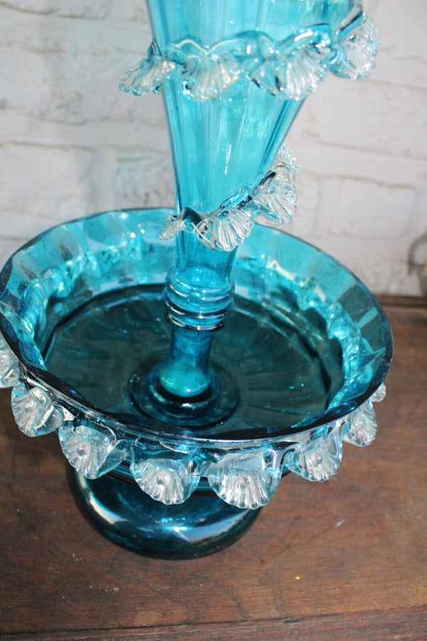 Murano 1970 glass centerpiece vase