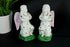 PAIR antique porcelain angel religious praying figurine statue