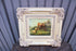 Flemish school oil panel cows sheep landscape scene  painting signed