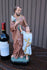 Antique french saint joseph jesus statue ceramic chalk