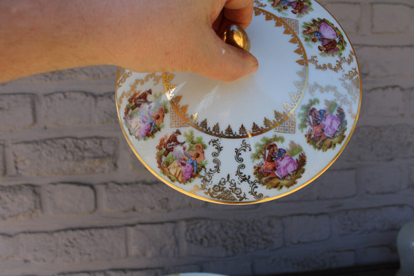 German bavaria porcelain marked Victorian scenes bowl tureen