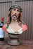 Antique ceramic rare statue jesus ECCE HOMO bust religious