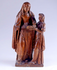 Antique Wood carved 19thc Flanders school Saint angela Merici statue religious