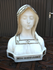 Antique Rare Alabaster Stone notre dame de lourdes madonna bust statue