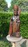 Antique French wood carved rare large saint Honore patron bakery