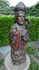 Antique French wood carved rare large saint nicholas children statue religious