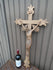 Antique wood carved 33" Crucifix Religious