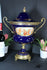 Vintage cobalt blue Limoges style bowl  porcelain centerpiece vase Rare