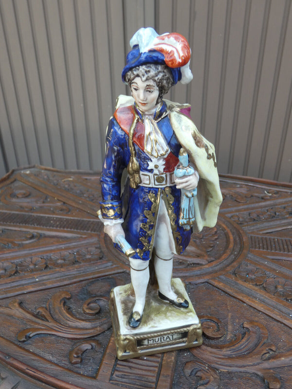 Antique 1926 Paris Bourdois Bloch porcelain mark napoleon general Murat statue