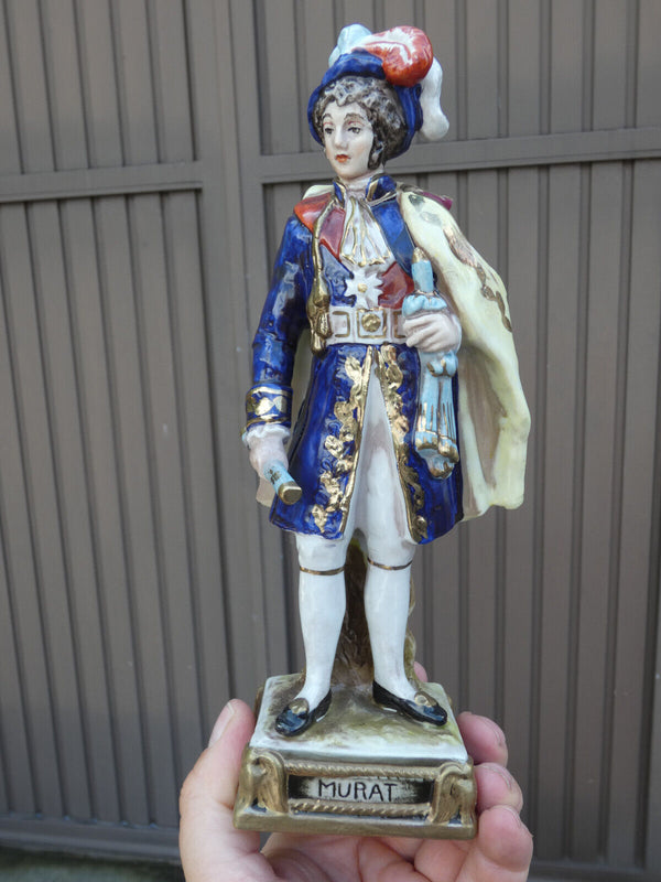 Antique 1926 Paris Bourdois Bloch porcelain mark napoleon general Murat statue