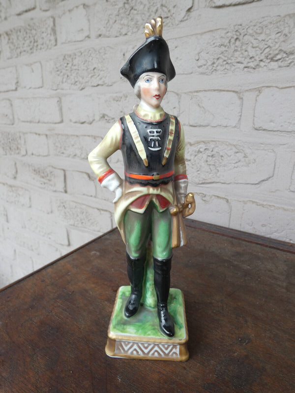 italian napoleonic porcelain soldier figurine statue