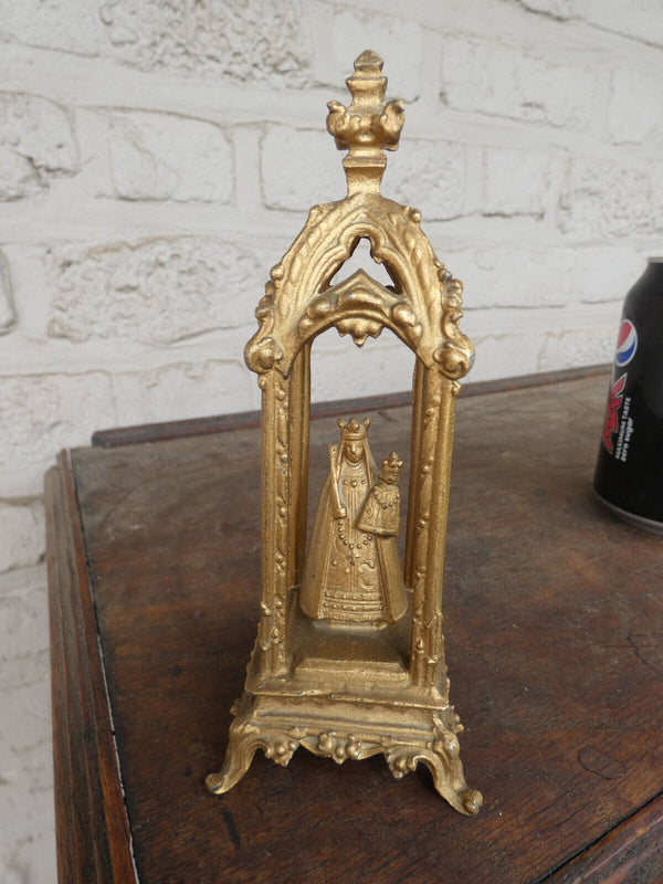 Antique our lady montaigu scherpenheuvel neo gothic chapel shrine statue