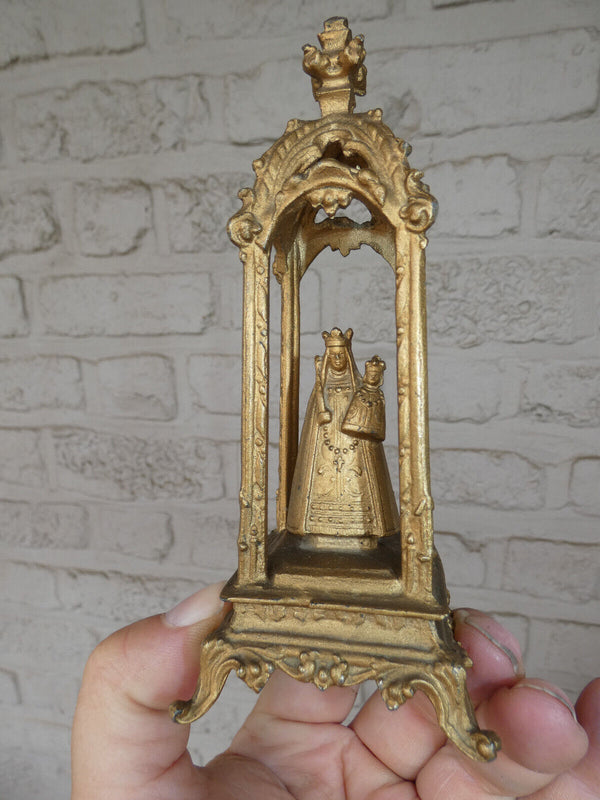 Antique our lady montaigu scherpenheuvel neo gothic chapel shrine statue