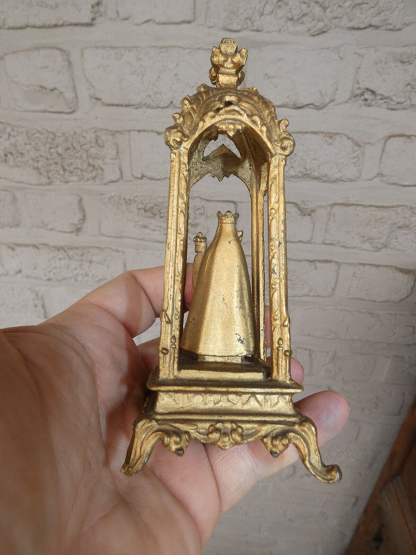 Antique our lady montaigu scherpenheuvel neo gothic chapel shrine statue