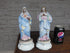 PAIR antique vieux andenne bisque porcelain sacred heart mary jesus statue